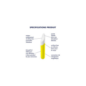 Vibromasseur jaune USB Ultra Power Bullet 7 Satisfyer 